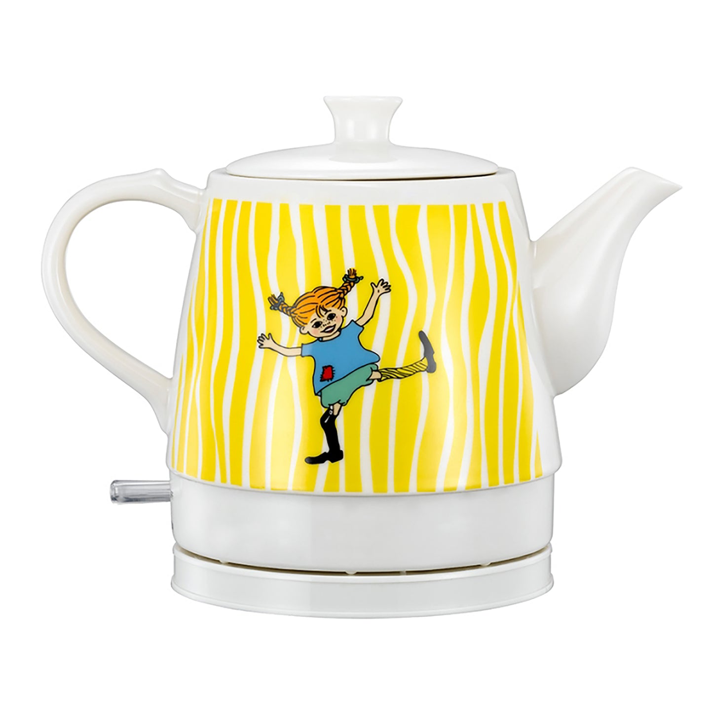 Pippi 20130004 - Pippi Langkous keramische waterkoker - 0,8 Liter - Happy Pippi design