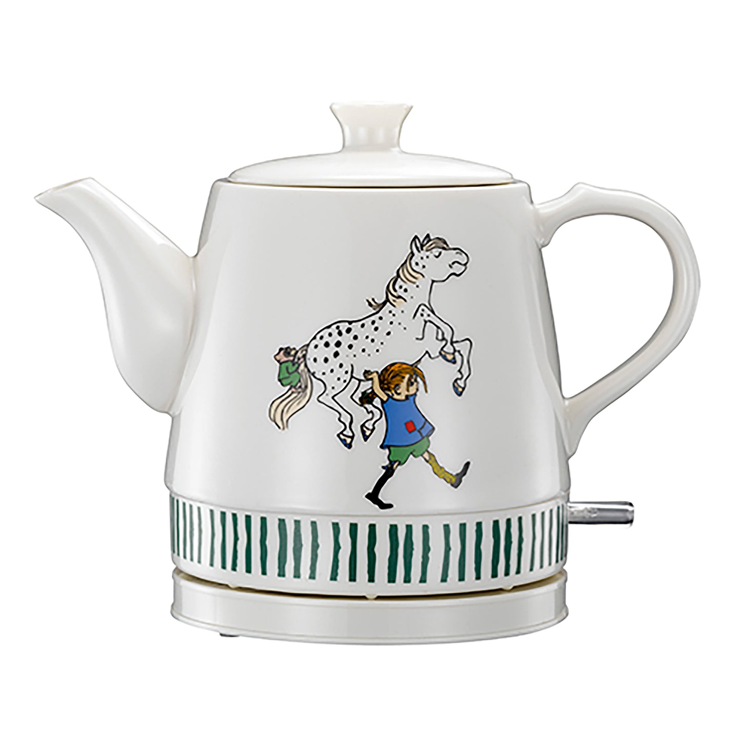 Pippi 20130002 - Pippi Langkous keramische waterkoker - 0,8 Liter - Pippi & Witje design