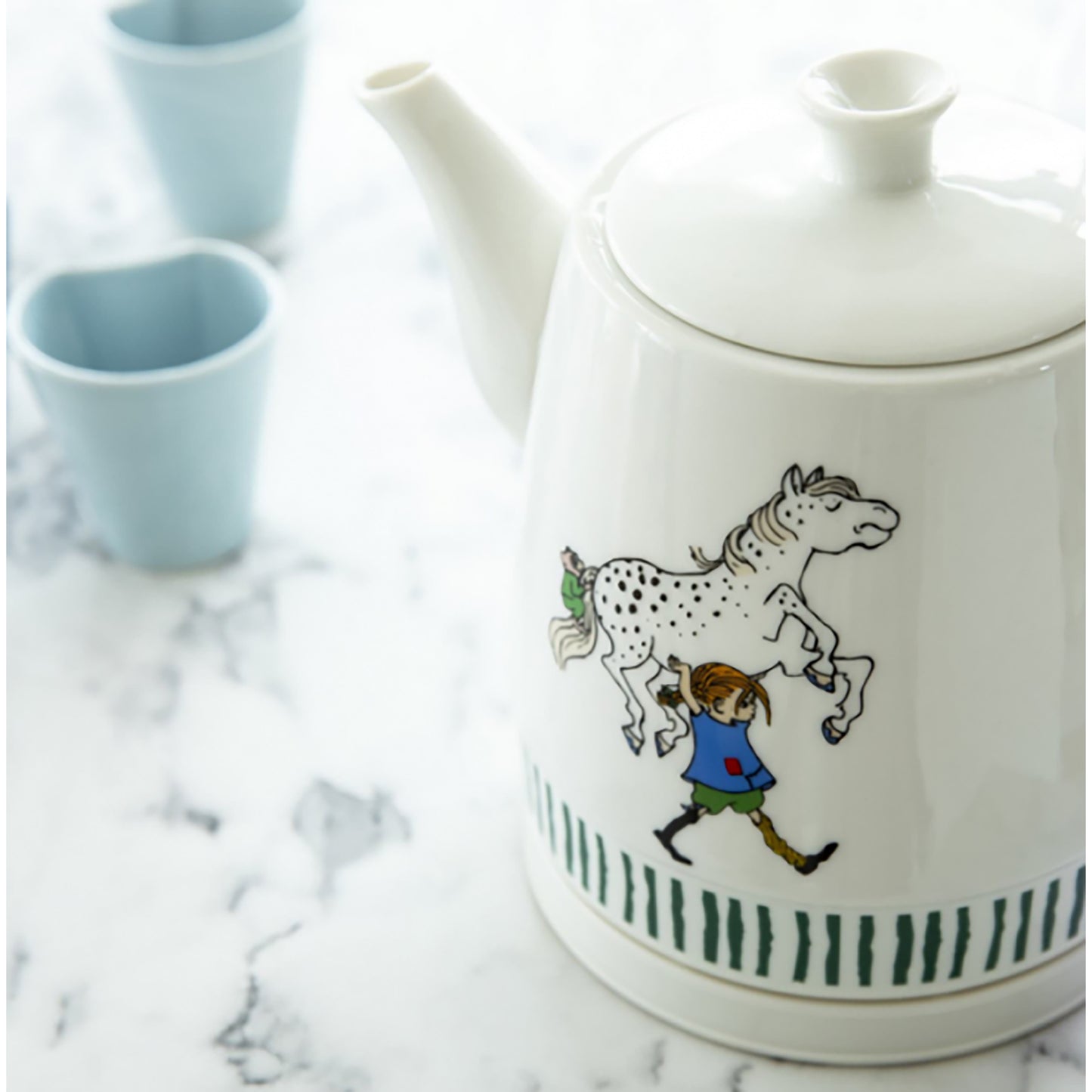 Pippi 20130002 - Pippi Langkous keramische waterkoker - 0,8 Liter - Pippi & Witje design
