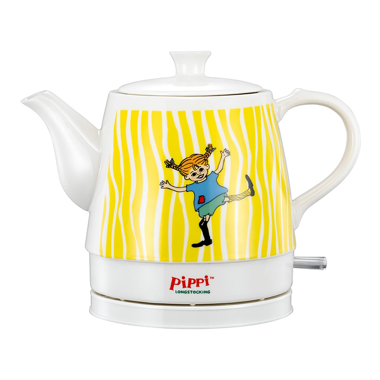 Pippi 20130004 - Pippi Langkous keramische waterkoker - 0,8 Liter - Happy Pippi design