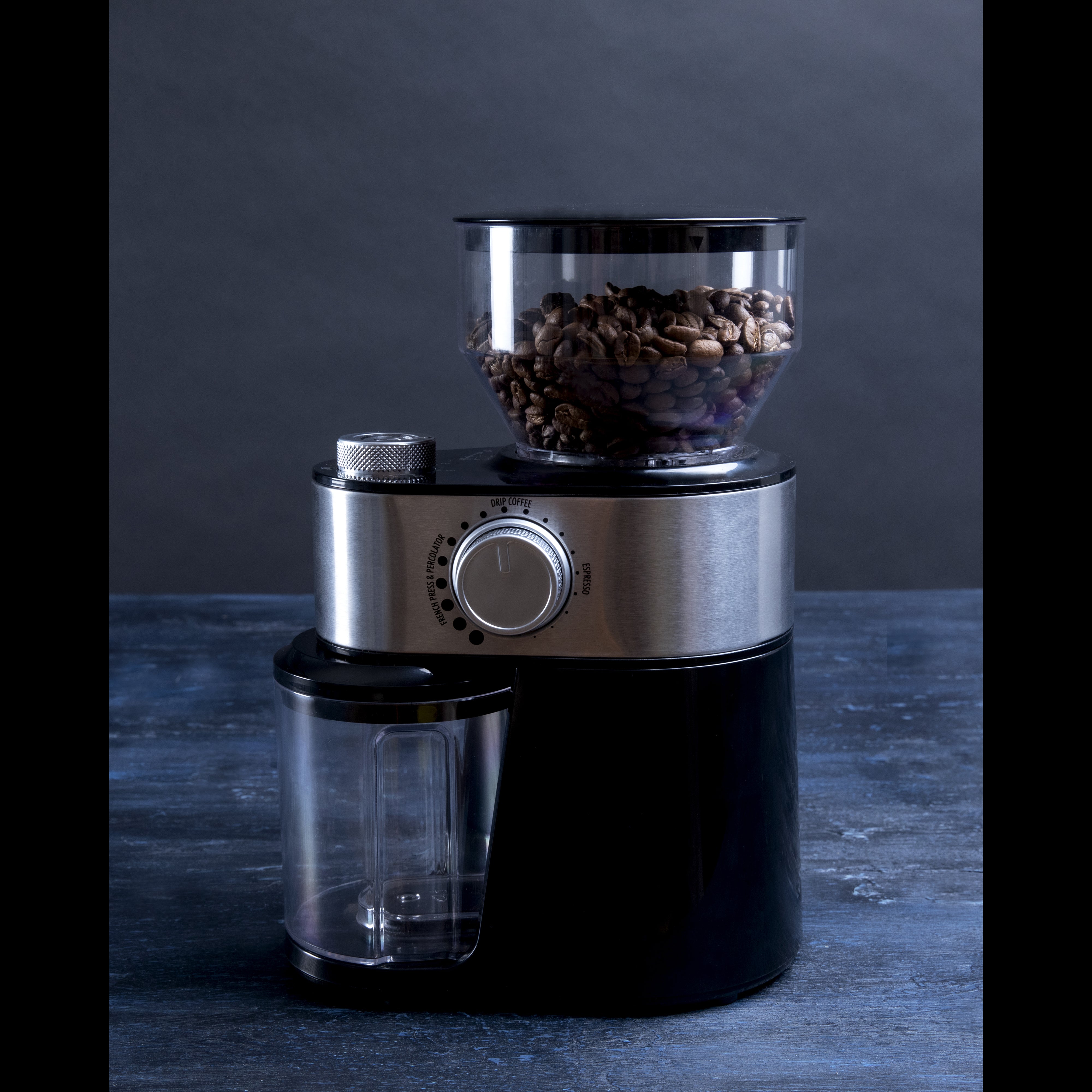 Gastronoma 18120001 - Coffee grinder, black / brushed steel