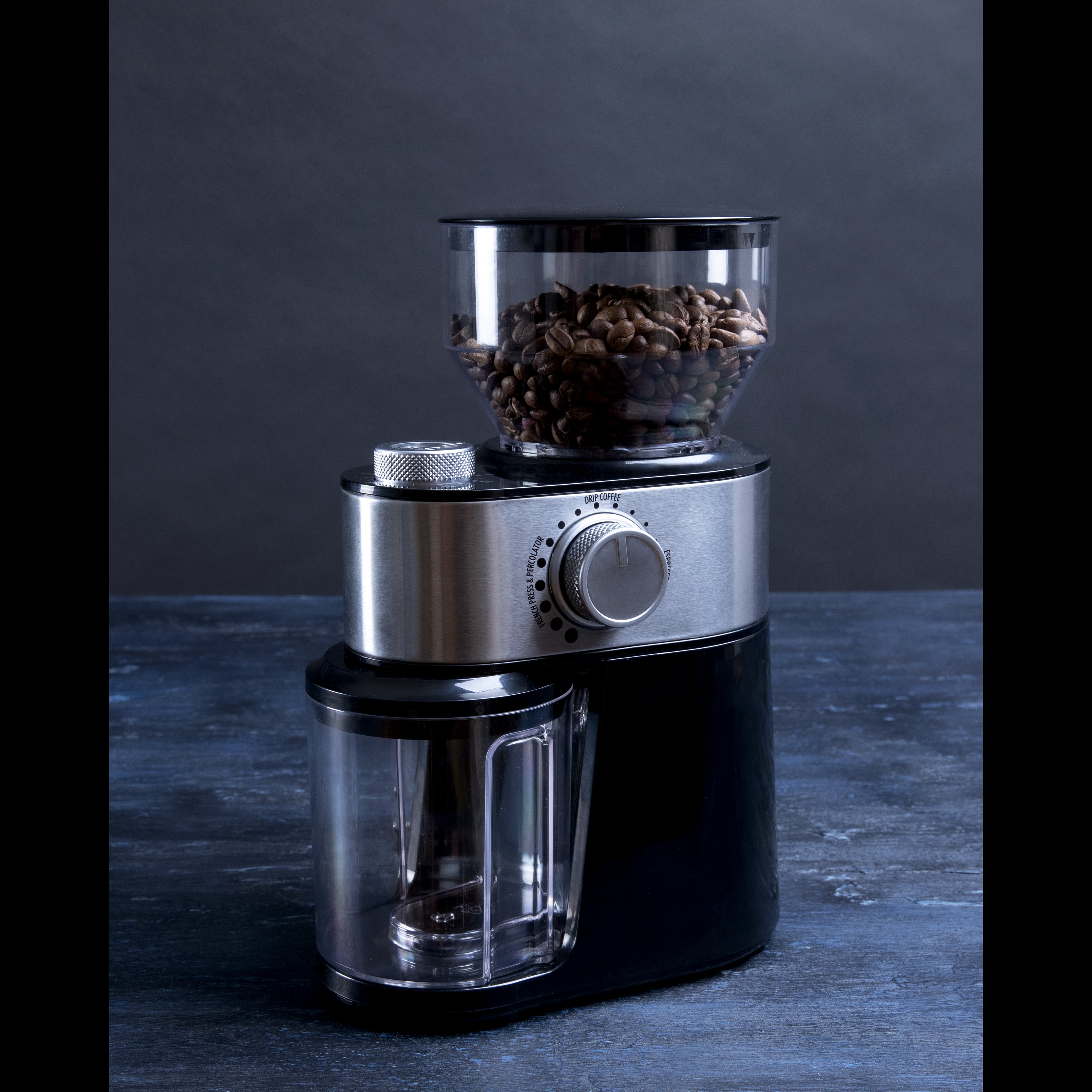 Gastronoma 18120001 - Coffee grinder, black / brushed steel