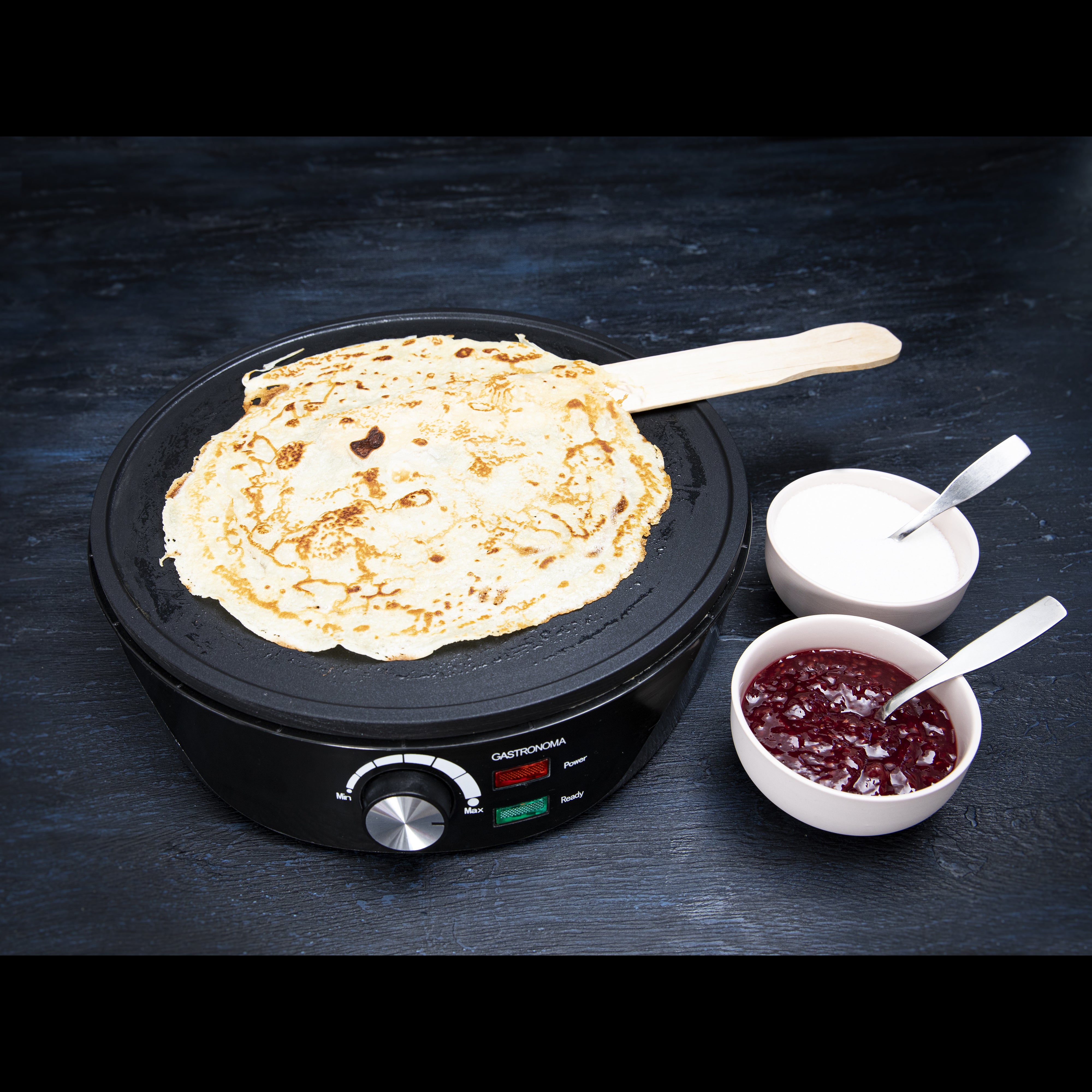 Gastronoma 18310014 - Crepe maker 1000W, black
