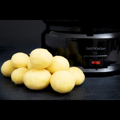 Gastronoma 18220001 - Elektrische aardappelschiller met slacentrifuge - Aardappelschrapmachine 85W - Zwart